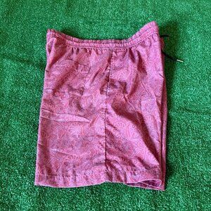 Consequence Elastic Waist Lightweight Paisley Printed Trunk Swim Shorts Size M